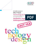 Section A - Fact Files - Aesthetics, Ergonomics, Anthropometrics Part 1