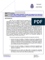 2016 - 042 Sobre Varias Cuestiones Planteadas, Con Motivo de La Realización de Los Ejercicios de