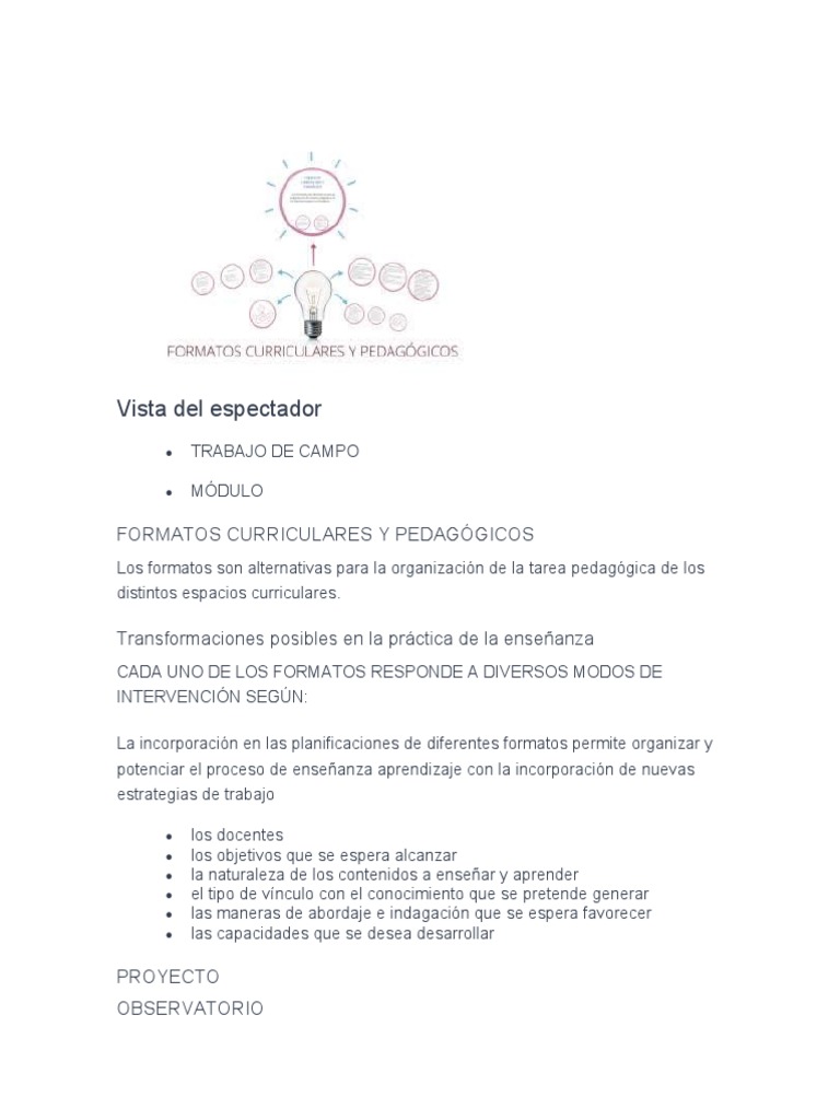 Formatos Pedagogicos | PDF | Aprendizaje | Enseñando