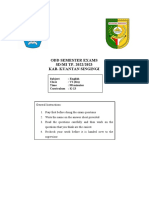 Soal Ujian Bahasa Inggris Kelas Iii Semester I