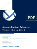 Acronis Backup Advanced 11.5 Installguide Ita