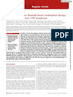 Phase 1b Trial of An Ibrutinib-Based Combination Therapy in Recurrent/refractory CNS Lymphoma