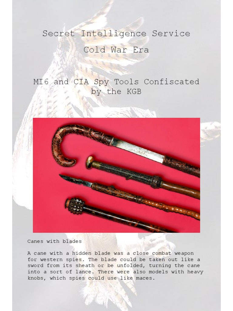 Cold War Spy Tools | PDF | Espionage | KGB