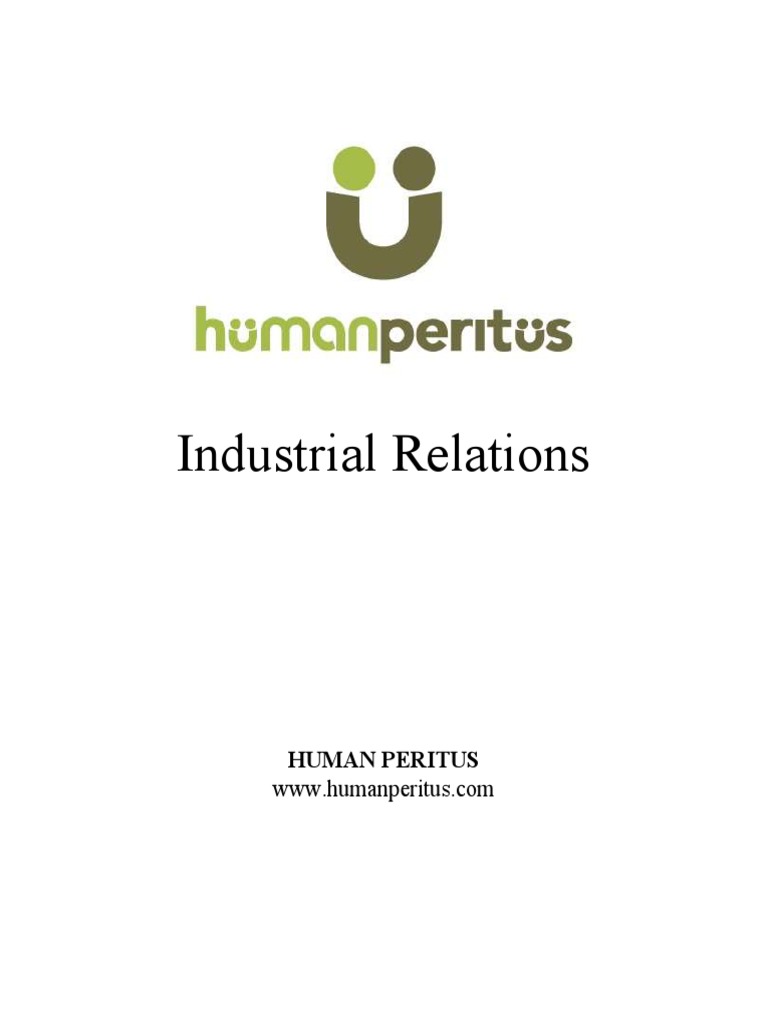 Industrial Relations Pdf Industrial Relations Economies