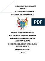 Calendario Epidemiologico