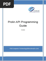 Prolin API Programming Guide (V2.5.3) - 20220330