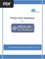 Prolin XUI Interface (V2.1.7)