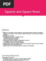 Squares and Square Roots