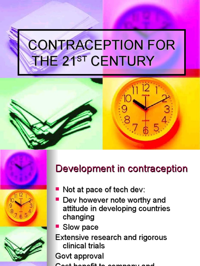 Innovations in 21st Century Contraceptives | PDF | Birth Control ...
