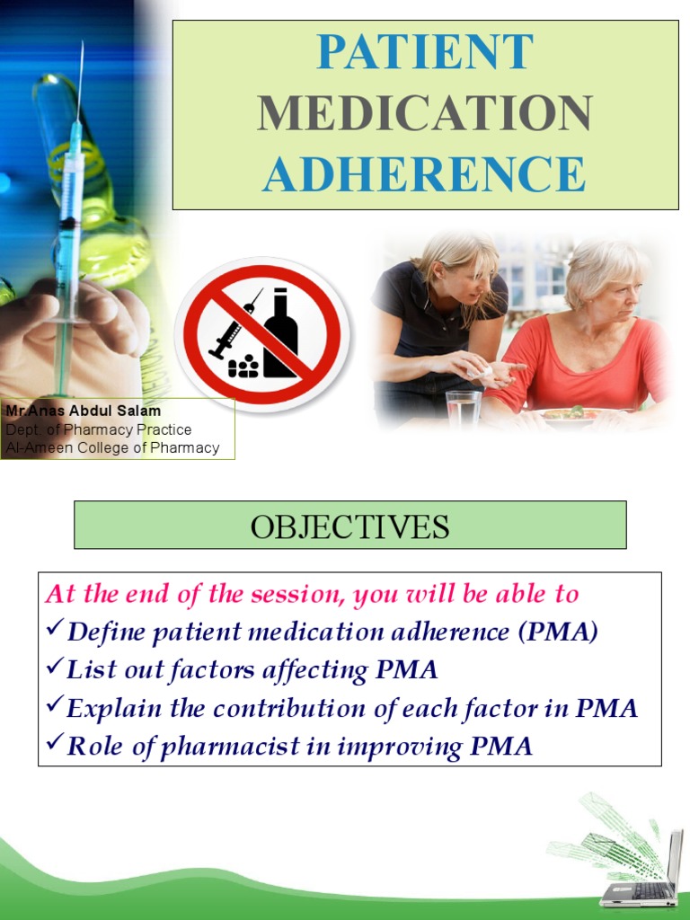 Patient Medication Adherence PDF Pharmacy Medicine