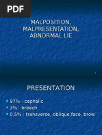 Download Malposition Malpresentation Abnormal Lie by api-3705046 SN6586611 doc pdf
