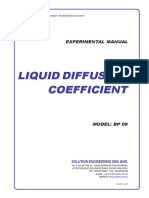 Manual Experimental - Liquid Diffussion Coefficient