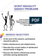 Adolescent Sexuality and Pregnancy Problems