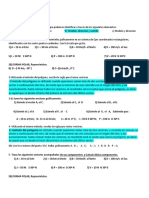 Cuestionario 4, Vectores-1