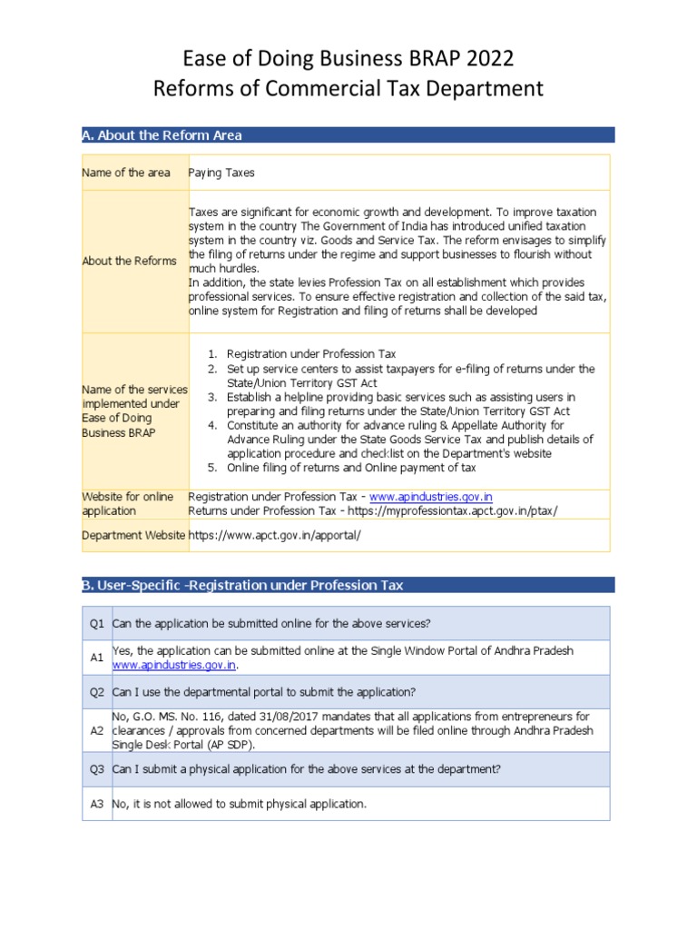 Factsheet For Commercial Tax Services1 PDF Taxes Economies