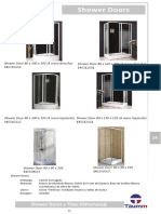 Shower Doors: Shower Door 80 X 100 X 195 (A Muro Derecho) Shower Door 80 X 120 X 195 (A Muro Derecho)