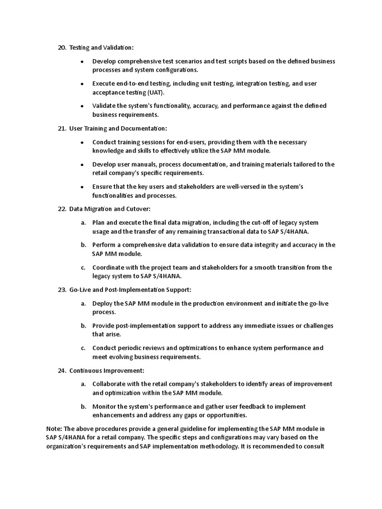 SAP Business Requirements For Kenyan Company PDF Computer