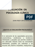 Evaluación en Psicología Clínica