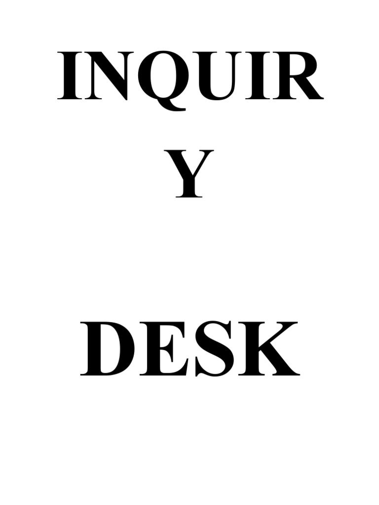 Inquiry Desk PDF