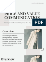 Price and Value Communication