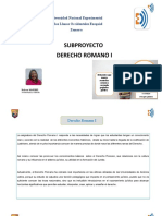 Subproyecto Derecho Romano I 2023