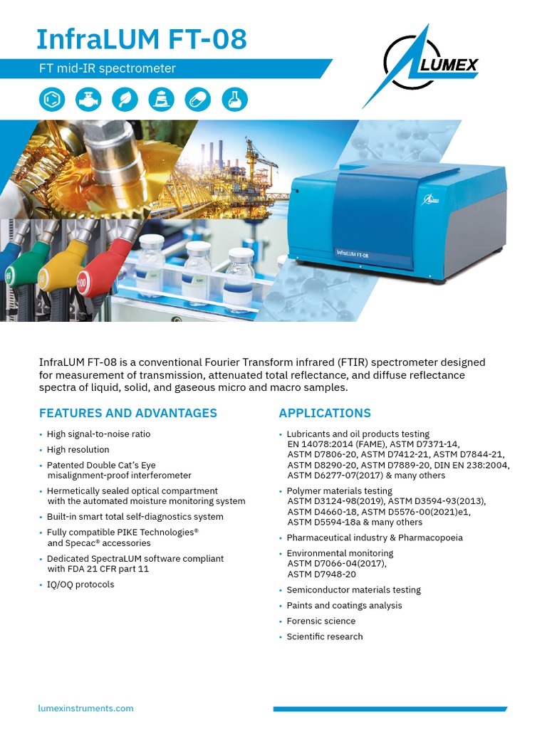 Ftir Lumex 08f | PDF | Optics | Laboratory Techniques