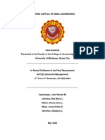 WORKING CAPITAL CASE ANALYSIS - Group 3 Final Requirement