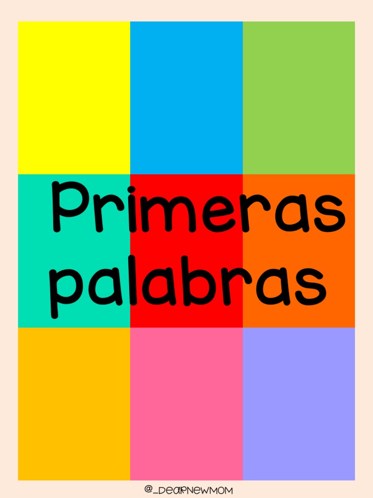 Primeras Palabras Pdf