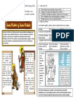 SM 28 Junio 2023 Ficha San Pedro y San Pablo. Religión