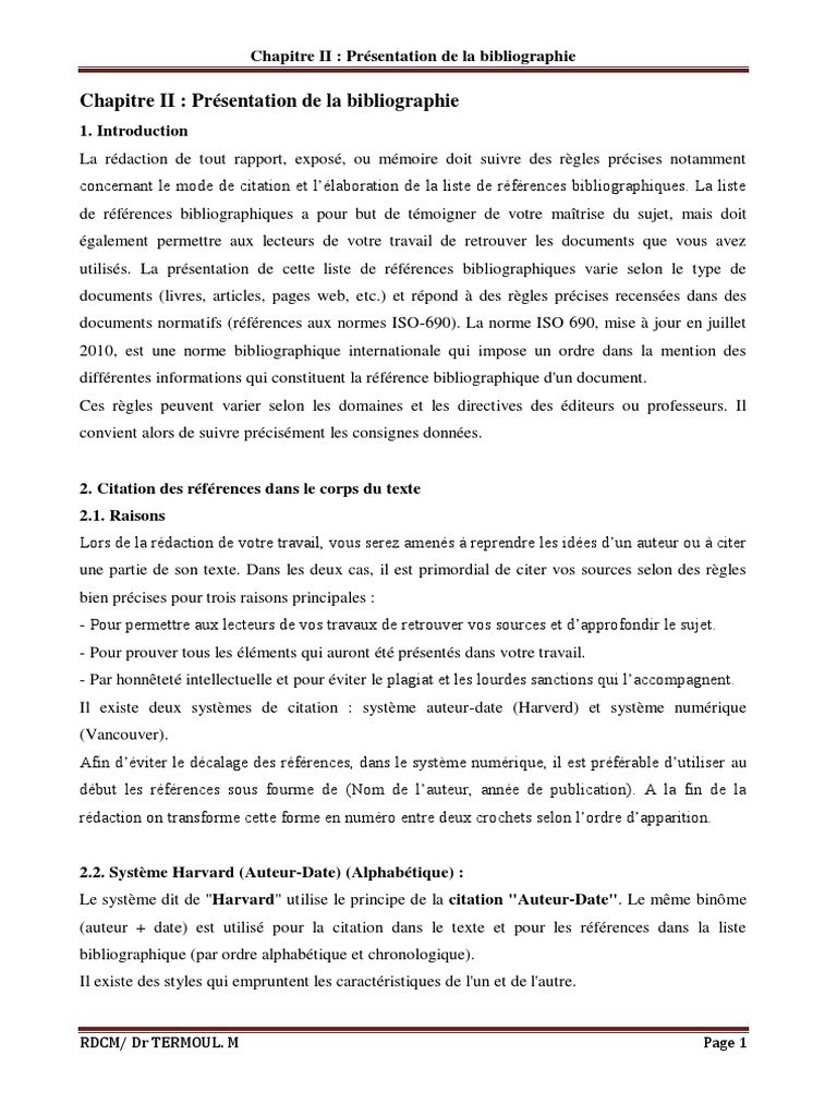 Présentation de la bibliographie | PDF | Écriture | Communication écrite