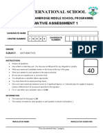 Icmsp - Grade 8 - Summative Assessment 1 - QP