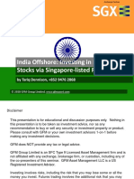 India Offshore: Investing in Nifty 50 Single Stocks Via Singapore-Listed Futures