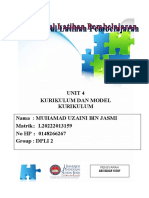 Unit 4 Kurikulum Dan Model Pengajaran