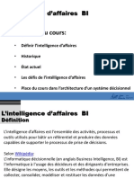 Objectifs Du Cours:: L'intelligence D'affaires BI