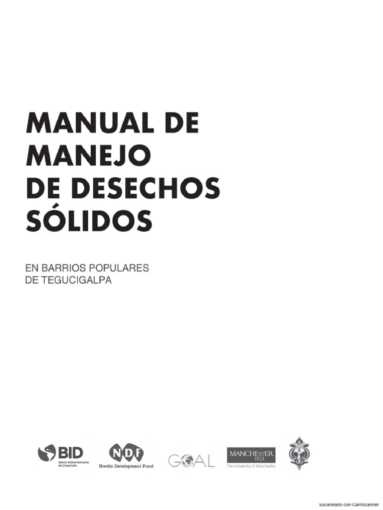 Manual de Manejo de Desechos Sólidos Es PDF
