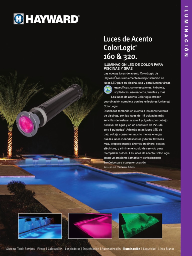Brochure Reflector LED ColorLogic 320 Color (12V) Hayward (LAWUS11032