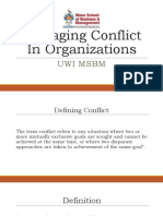 Managing Conflict in Organizations