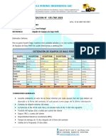 Cotizacion #135 Varios Equipos