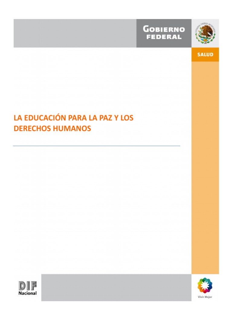 Educación para la Paz y Derechos Humanos | PDF | Conflicto (proceso ...