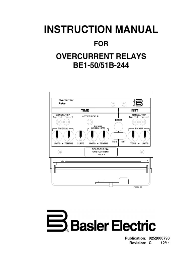 BE1-50/51B-244 Relay Manual | PDF | Relay | Computer Engineering