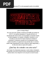 Resumen Stranger Things | PDF | Libros para adolescentes | Ficción general