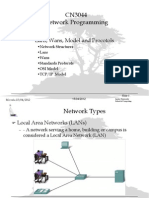 CN3044 Network Programming: Lans, Wans, Model and Procotols