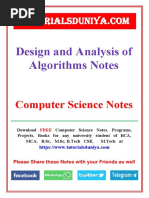 Algorithms Notes 2 - TutorialsDuniya