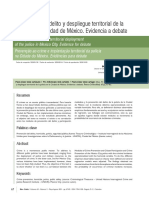 Prevención Del Delito y Despliegue Territorial de La Policía en La Ciudad de México. Evidencia A Debate