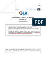 Olimpiada de Lingvistică, Secțiunea B (Clasele VII-VIII) Școala Gimnazială Bogdan Vodă Radauti