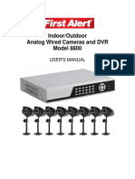 Indoor/Outdoor Analog Wired Cameras and DVR Model 8800: User'S Manual