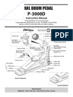 P-3000D Pearl Eliminator Demon Drive (Single Pedal) Instruction Manual