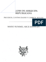 Alcaldes de Arequipa Republicana. Procesos, Continuidades y Cambios, 1825-2010 - Mario Rommel Arce Espinoza (Indice)