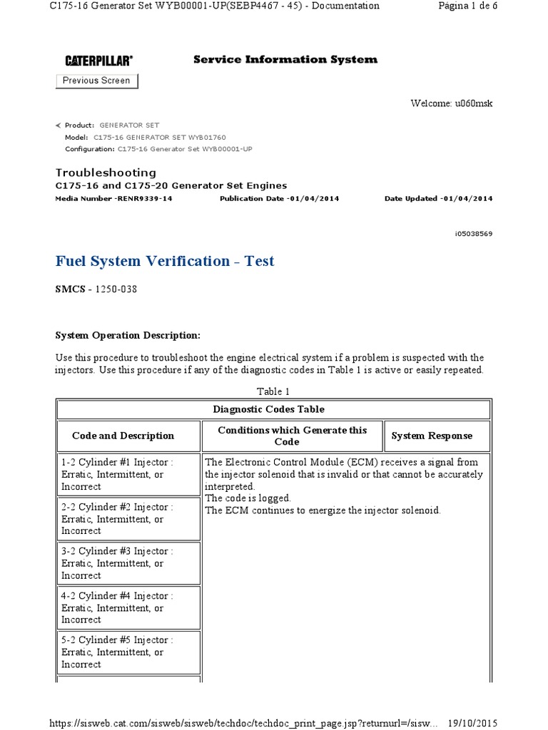 RENR9339 Fuel System Verification Test C17516 e 20 PDF Fuel