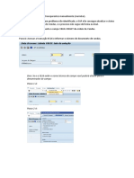 Alterar Dados Das Tabelas Transparentes Manualmente